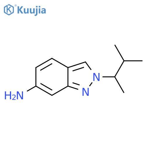 2-(3-methylbutan-2-yl)-2H-indazol-6-amine structure