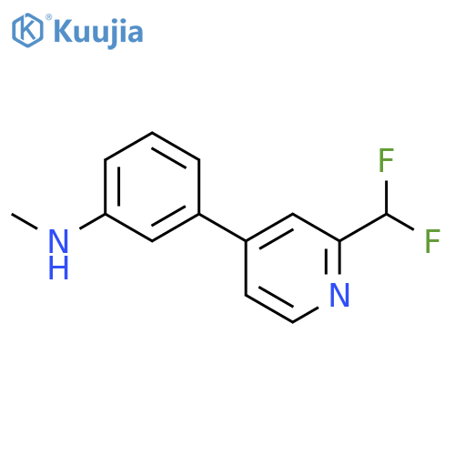 3-2-(difluoromethyl)pyridin-4-yl-N-methylaniline structure