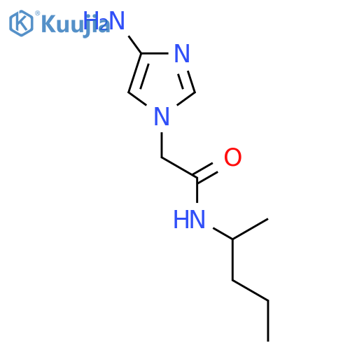 2-(4-amino-1H-imidazol-1-yl)-N-(pentan-2-yl)acetamide structure