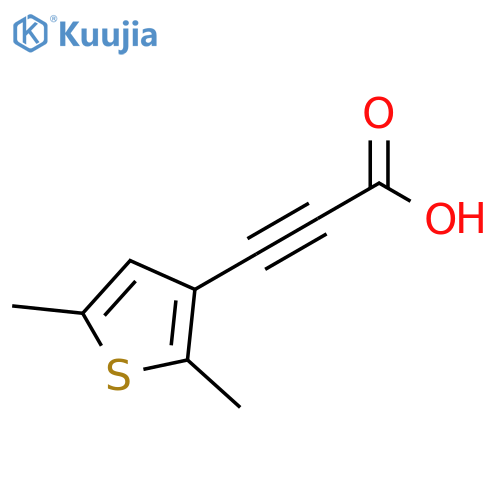 2-Propynoic acid, 3-(2,5-dimethyl-3-thienyl)- structure