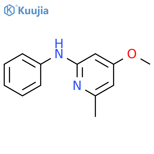 2-Pyridinamine, 4-methoxy-6-methyl-N-phenyl- structure