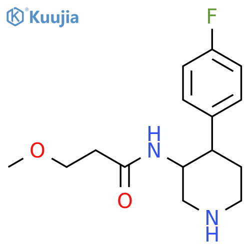 Propanamide, N-[4-(4-fluorophenyl)-3-piperidinyl]-3-methoxy- structure