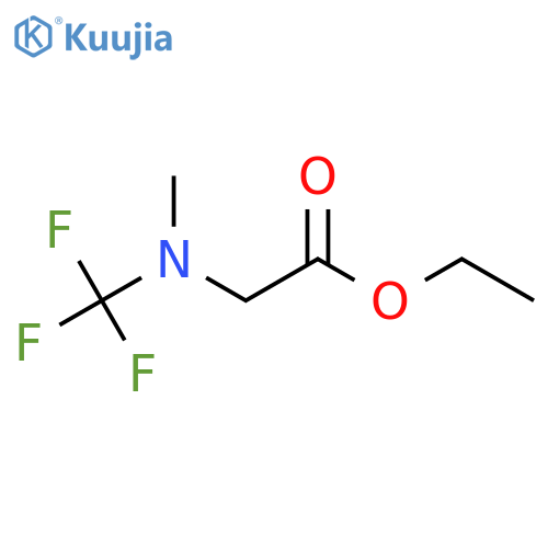 ethyl 2-methyl(trifluoromethyl)aminoacetate structure