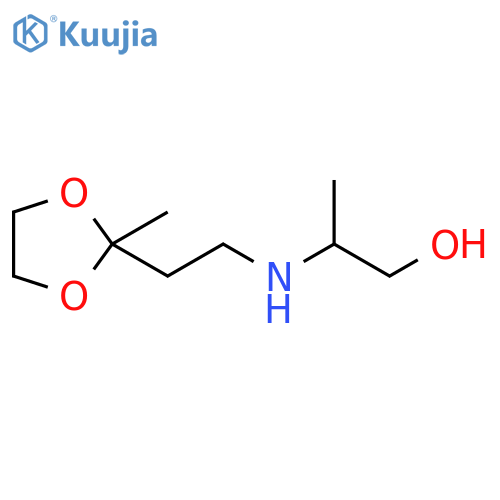 1-Propanol, 2-[[2-(2-methyl-1,3-dioxolan-2-yl)ethyl]amino]- structure