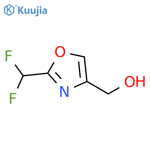 4-Oxazolemethanol, 2-(difluoromethyl)- structure