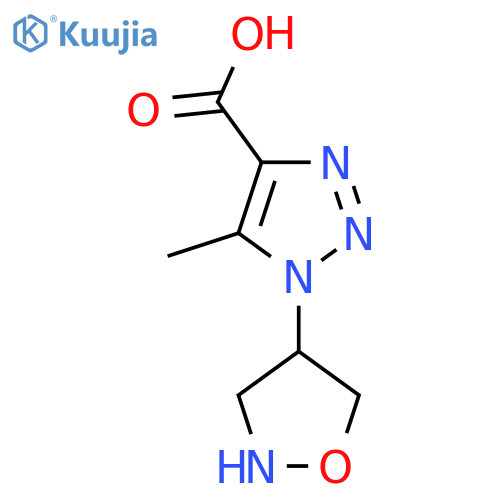 5-methyl-1-(1,2-oxazolidin-4-yl)-1H-1,2,3-triazole-4-carboxylic acid structure