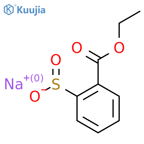 Sodium 2-(ethoxycarbonyl)benzene-1-sulfinate structure