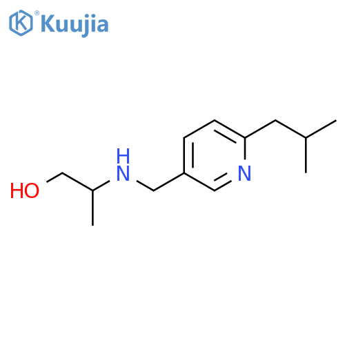 1-Propanol, 2-[[[6-(2-methylpropyl)-3-pyridinyl]methyl]amino]- structure