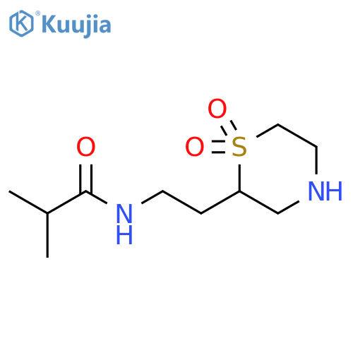 Propanamide, N-[2-(1,1-dioxido-2-thiomorpholinyl)ethyl]-2-methyl- structure