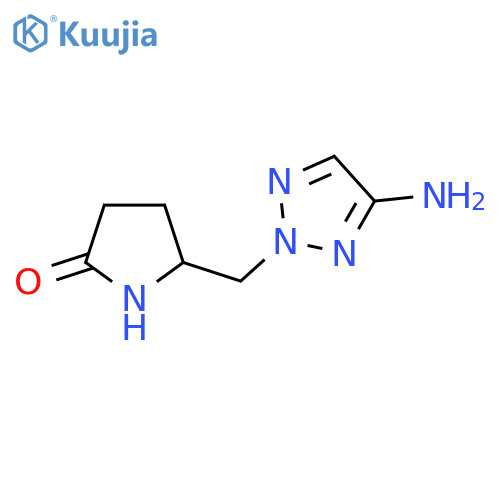 5-(4-amino-2H-1,2,3-triazol-2-yl)methylpyrrolidin-2-one structure