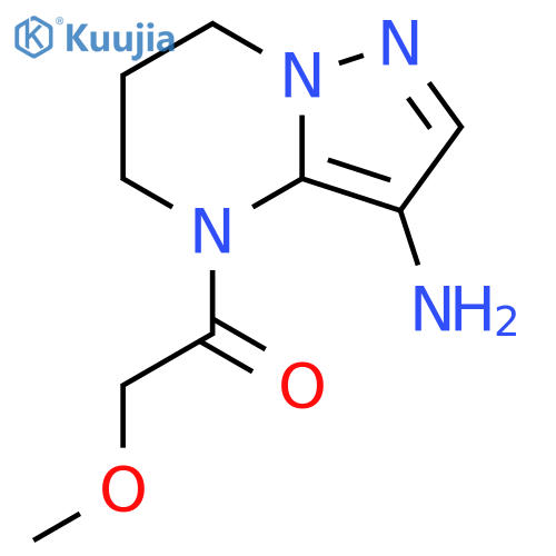 Ethanone, 1-(3-amino-6,7-dihydropyrazolo[1,5-a]pyrimidin-4(5H)-yl)-2-methoxy- structure