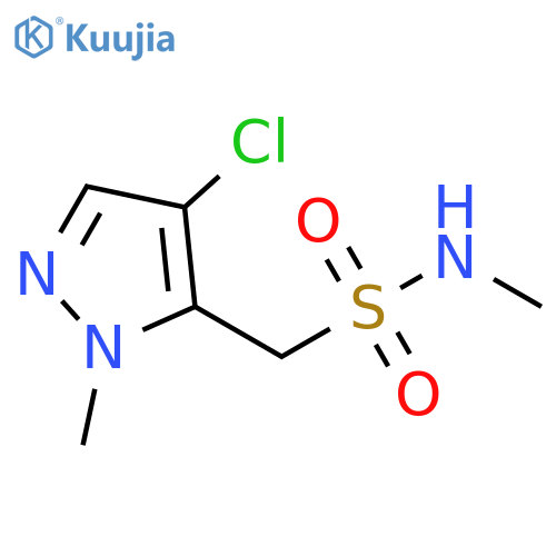 1H-Pyrazole-5-methanesulfonamide, 4-chloro-N,1-dimethyl- structure