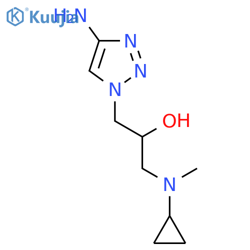 1-(4-amino-1H-1,2,3-triazol-1-yl)-3-cyclopropyl(methyl)aminopropan-2-ol structure