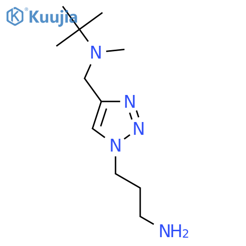 1H-1,2,3-Triazole-1-propanamine, 4-[[(1,1-dimethylethyl)methylamino]methyl]- structure