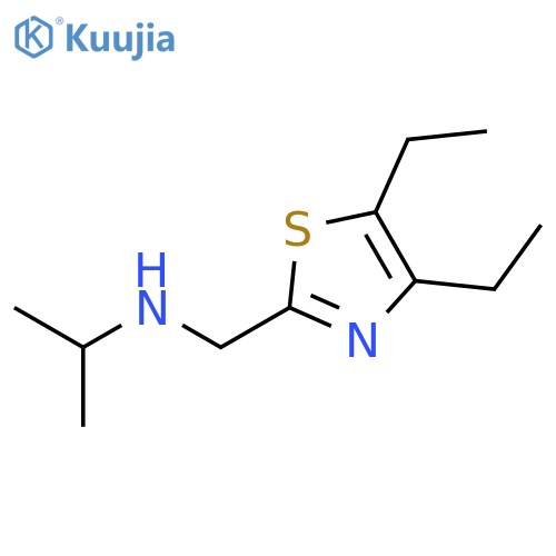 2-Thiazolemethanamine, 4,5-diethyl-N-(1-methylethyl)- structure