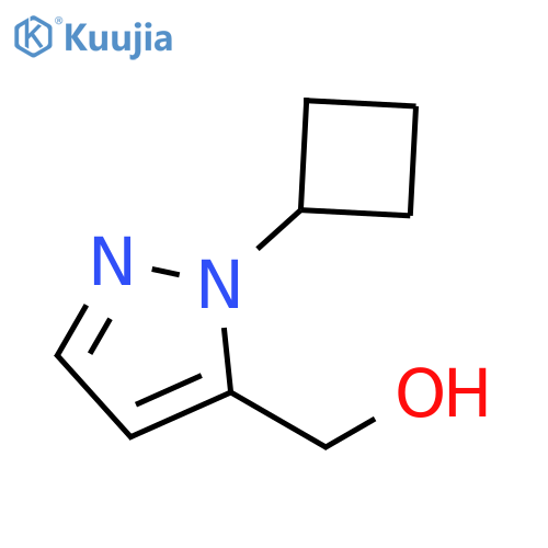 1H-Pyrazole-5-methanol, 1-cyclobutyl- structure