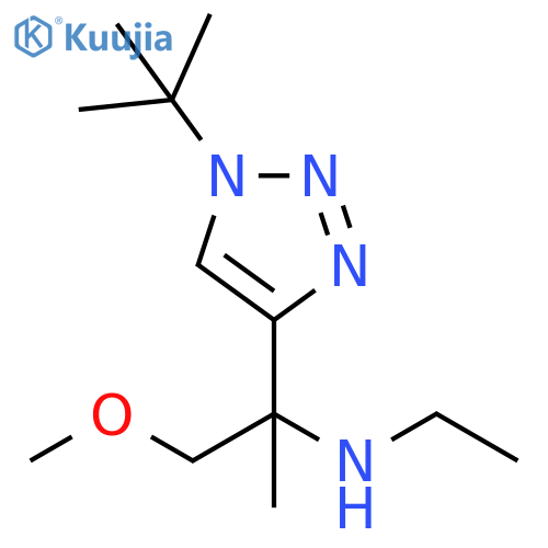 1H-1,2,3-Triazole-4-methanamine, 1-(1,1-dimethylethyl)-N-ethyl-α-(methoxymethyl)-α-methyl- structure
