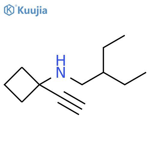Cyclobutanamine, N-(2-ethylbutyl)-1-ethynyl- structure