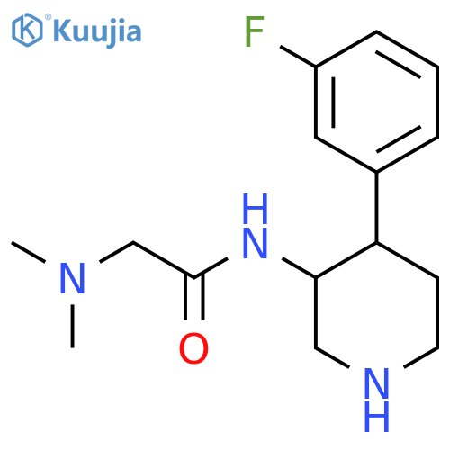 Acetamide, 2-(dimethylamino)-N-[4-(3-fluorophenyl)-3-piperidinyl]- structure