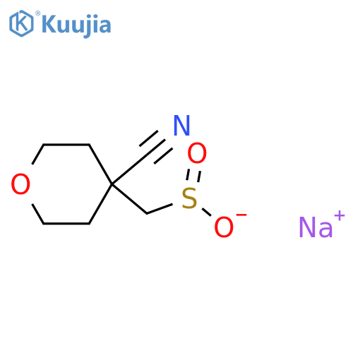 Sodium (4-cyanooxan-4-yl)methanesulfinate structure
