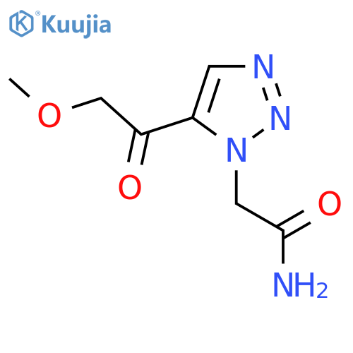 2-[5-(2-methoxyacetyl)-1H-1,2,3-triazol-1-yl]acetamide structure