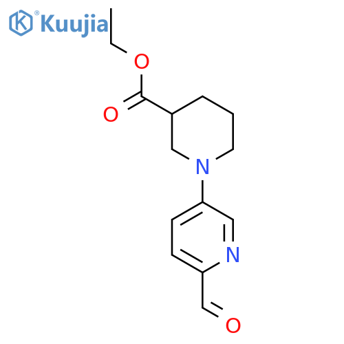 Ethyl 1-(6-formylpyridin-3-yl)piperidine-3-carboxylate structure