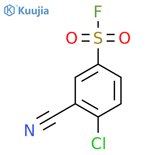 4-Chloro-3-cyanobenzene-1-sulfonyl fluoride structure