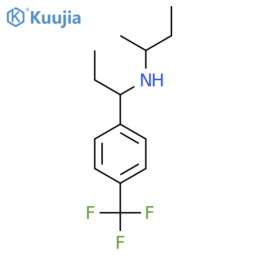 (Butan-2-yl)({1-[4-(trifluoromethyl)phenyl]propyl})amine structure