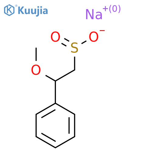 Sodium 2-methoxy-2-phenylethane-1-sulfinate structure