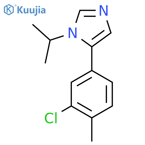 5-(3-chloro-4-methylphenyl)-1-(propan-2-yl)-1H-imidazole structure