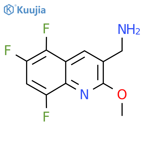 (5,6,8-Trifluoro-2-methoxyquinolin-3-yl)methanamine structure