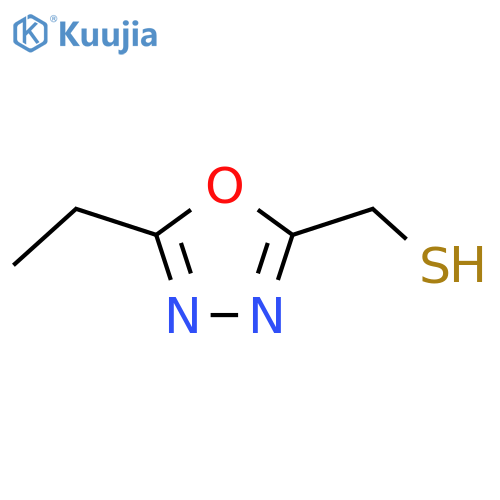 (5-ethyl-1,3,4-oxadiazol-2-yl)methanethiol structure