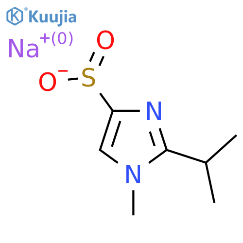 sodium 1-methyl-2-(propan-2-yl)-1H-imidazole-4-sulfinate structure
