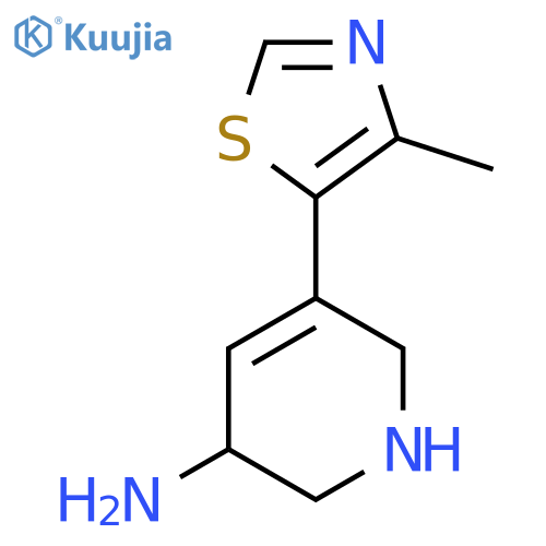 5-(4-Methyl-1,3-thiazol-5-yl)-1,2,3,6-tetrahydropyridin-3-amine structure