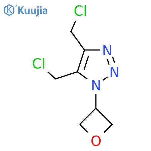 4,5-bis(chloromethyl)-1-(oxetan-3-yl)-1H-1,2,3-triazole structure