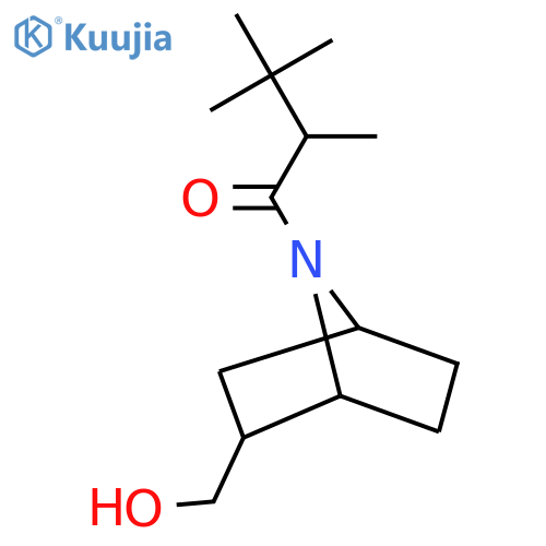 1-[2-(Hydroxymethyl)-7-azabicyclo[2.2.1]heptan-7-yl]-2,3,3-trimethylbutan-1-one structure
