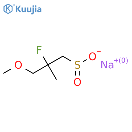 Sodium 2-fluoro-3-methoxy-2-methylpropane-1-sulfinate structure