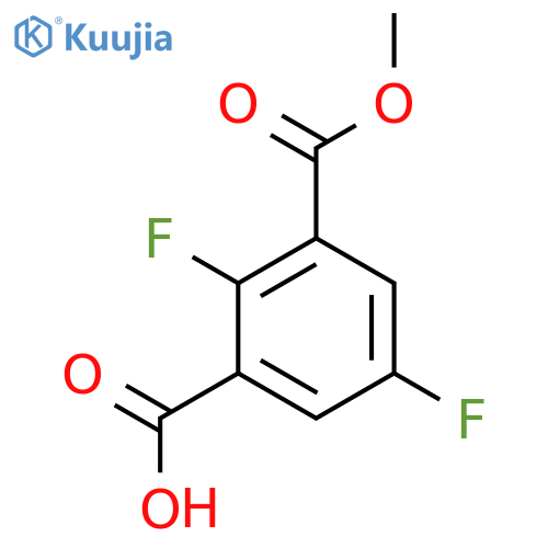 2,5-Difluoro-3-(methoxycarbonyl)benzoic acid structure