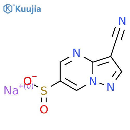 Sodium 3-cyanopyrazolo[1,5-a]pyrimidine-6-sulfinate structure