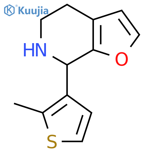 7-(2-methylthiophen-3-yl)-4H,5H,6H,7H-furo2,3-cpyridine structure
