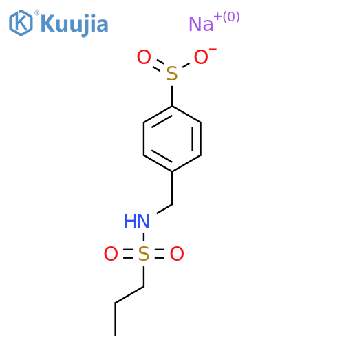 Sodium 4-[(propane-1-sulfonamido)methyl]benzene-1-sulfinate structure
