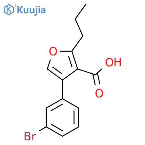 4-(3-bromophenyl)-2-propylfuran-3-carboxylic acid structure