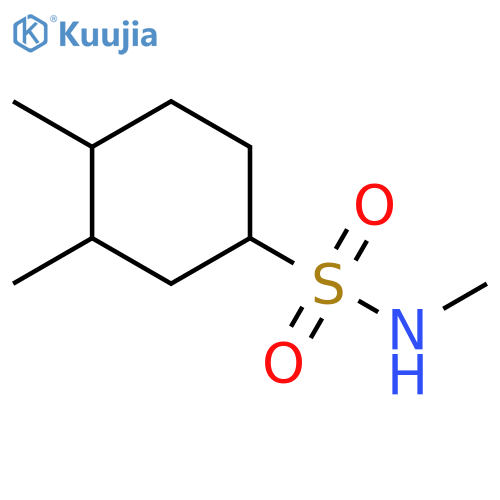 Cyclohexanesulfonamide, N,3,4-trimethyl- structure