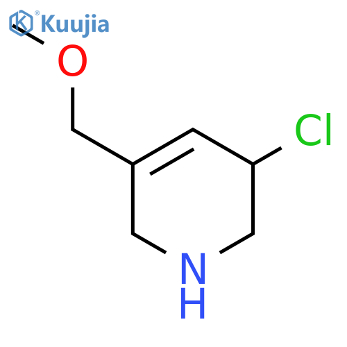 3-Chloro-5-(methoxymethyl)-1,2,3,6-tetrahydropyridine structure