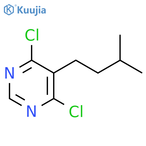 Pyrimidine, 4,6-dichloro-5-(3-methylbutyl)- structure