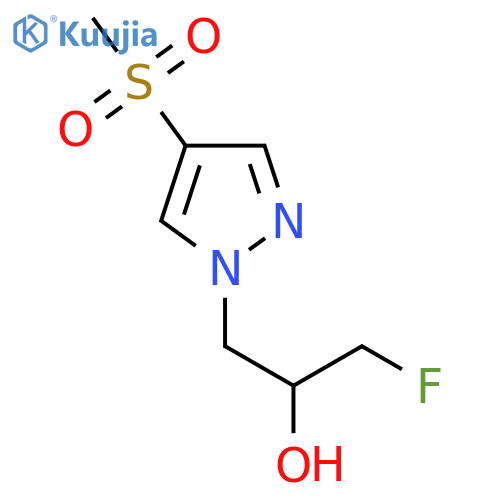 1-fluoro-3-(4-methanesulfonyl-1H-pyrazol-1-yl)propan-2-ol structure
