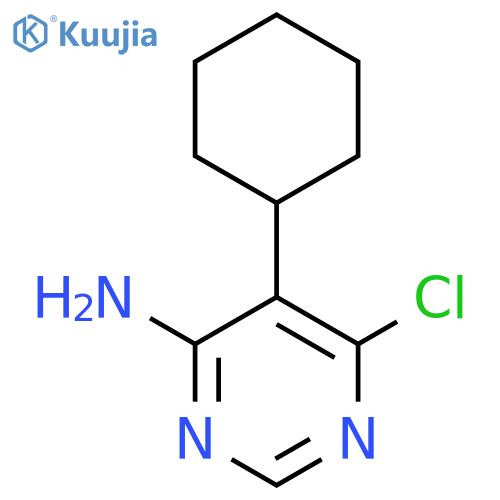 6-Chloro-5-cyclohexylpyrimidin-4-amine structure