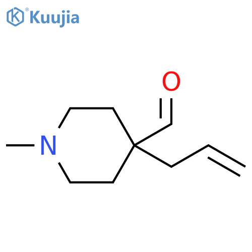 4-Piperidinecarboxaldehyde, 1-methyl-4-(2-propen-1-yl)- structure