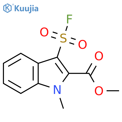 methyl 3-(fluorosulfonyl)-1-methyl-1H-indole-2-carboxylate structure
