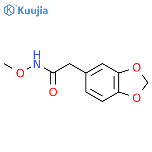 N-Methoxy-1,3-benzodioxole-5-acetamide structure